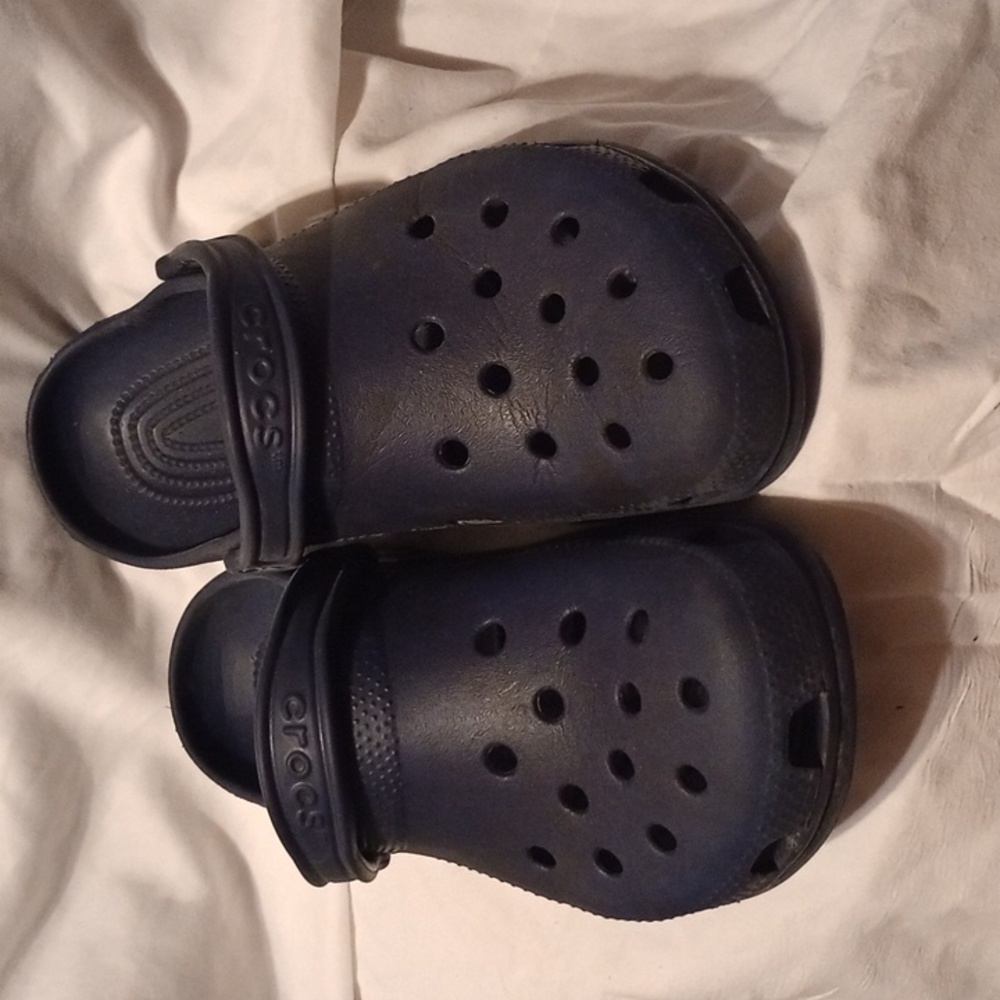 Navy Crocs